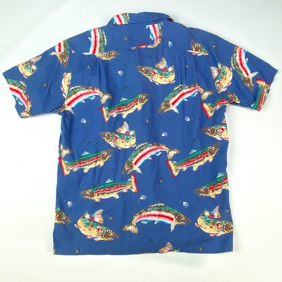 VTG Patagonia Pataloha Hawaiian Aloha Short Sleeve Button Up Cotton Shirt Mens - Picture 7 of 7